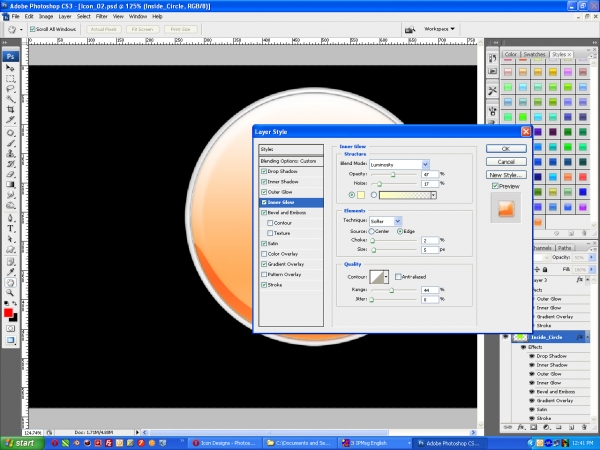 Creation of leaf icon: Step 14